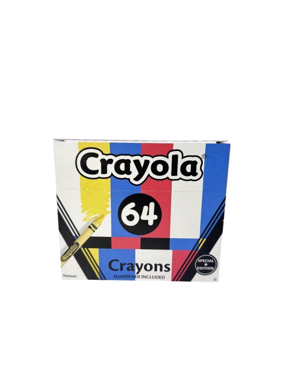 Crayola Special Edition Poptimism Crayons 64 ct with Built In Sharpener New